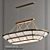 Tiziano Chandelier: Elegant Opal Glass Illumination 3D model small image 1