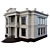 Classic Style 2-Story House 3D model small image 2
