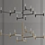 Root: LED Brass Pendant Chandelier 3D model small image 1