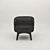 Luxurious Fendi Doyle Armchair 3D model small image 2