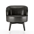 Luxurious Fendi Doyle Armchair 3D model small image 4