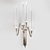 Pezzo 3 44.838: Stylish Art-Deco Metal Wall Sconce with Clear Glass Shades 3D model small image 1