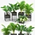 Modern Kehlani Plant Stand &343 3D model small image 1
