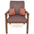 Luxury Leather Chair 3D model small image 1