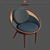 Exquisite Ndebele Dining Chair 3D model small image 3