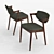 Kozai Modern Trade No. 42 Chair 3D model small image 3