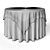 Oriental Round Tablecloth - Elegant Dining Solution 3D model small image 3