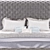 Elegant Chesterfield Queen Size Bed 3D model small image 3