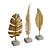 Luxurious Golden Leaf Decoration Set 3D model small image 2