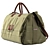 Versatile Vintage Weekender Bag 3D model small image 3