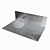 Elegant Wall Mount Stainless Steel Sink 3D model small image 1