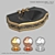 Elegant Wash Basin Set 3D model small image 1