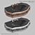 Elegant Wash Basin Set 3D model small image 2