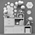 Modular Storage Set with Toys and Furniture 3D model small image 5