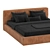 Jupiter Slim Bed: Comfy Camel Elegance 3D model small image 3