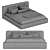 Jupiter Slim Bed: Comfy Camel Elegance 3D model small image 4
