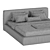 Jupiter Slim Bed: Comfy Camel Elegance 3D model small image 5