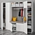 OPHUS 9-Door Wardrobe: Spacious and Stylish 3D model small image 2