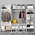 OPHUS 9-Door Wardrobe: Spacious and Stylish 3D model small image 4