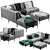 Cozy and Stylish: Pottery Barn Avalon Sofa 3D model small image 2