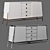 Modern Tulpar Chest of Drawers 3D model small image 3