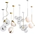 Modern Pendant Light Set with Exclusive Design 3D model small image 6