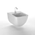 Gessi Goccia Bidet - Modern Chrome and Metal Design 3D model small image 1