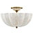 AERIN Rosehill Semi-Flush: Sleek Elegance for any Space 3D model small image 1