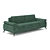 Luxury Belgian Sofa: Logan 3D model small image 3