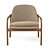 Elegant Aleman Armchair 3D model small image 2