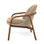 Elegant Aleman Armchair 3D model small image 3