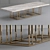 Rectangular Brass Table - LINEUP 3D model small image 1