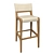 Sollos Anna Wood and Fabric Bar Stool 3D model small image 1