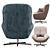 Rico King Armchair: Stylish and Comfortable 3D model small image 3