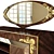 Classic Carved Mirrored Dresser 3D model small image 3