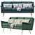 Retro Chic Carlo Sofa 3D model small image 2