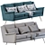 Retro Chic Carlo Sofa 3D model small image 4