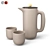 Muuto Push Coffee Maker & Mugs: Sleek and Stylish Coffee Brewing Set 3D model small image 1