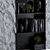 Rock Panel Black Display Cabinet 3D model small image 2