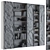 Rock Panel Black Display Cabinet 3D model small image 5