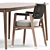 Ortigia Chair & Grasshopper Table: Modern Elegance Combo 3D model small image 3