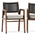 Ortigia Chair & Grasshopper Table: Modern Elegance Combo 3D model small image 4