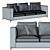 Elegant Andersen Sofa by Minotti 3D model small image 9