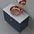 Copper Bathroom Furniture Set 3D model small image 2