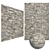 6K Stone Bricks Mosaic Wall 3D model small image 1