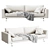 TIBET Luxe Sofa: Unparalleled Comfort and Style 3D model small image 1