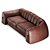 Visionnaire Sofa Godfrey: Glamour in Art Deco 3D model small image 1