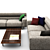 KENDO Corner Sectional Sofa | Natuzzi 3D model small image 3