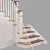 Compact Staircase with Hidden Pantry 3D model small image 6