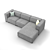 Modern BoConcept Carmo Sofa 3D model small image 2